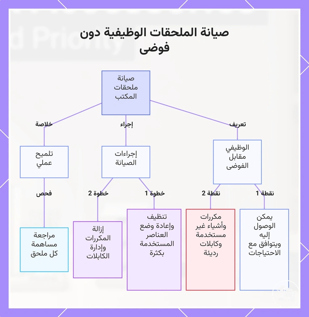 صيانة الملحقات الوظيفية دون فوضى