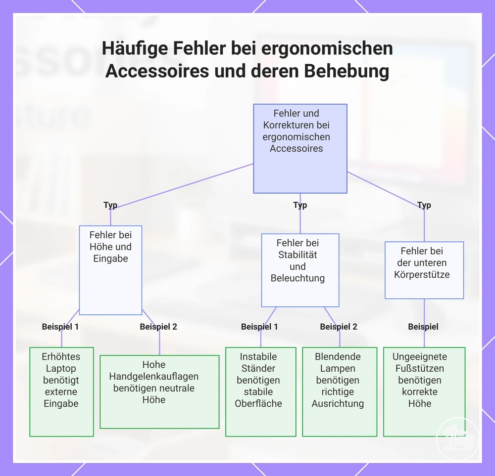 Häufige Fehler bei ergonomischen Accessoires und deren Behebung