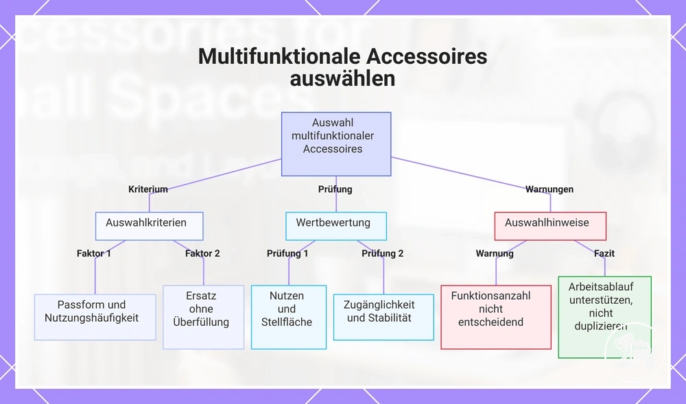Multifunktionale Accessoires auswählen
