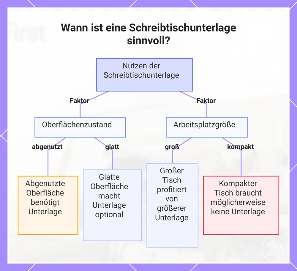 Wann ist eine Schreibtischunterlage sinnvoll?