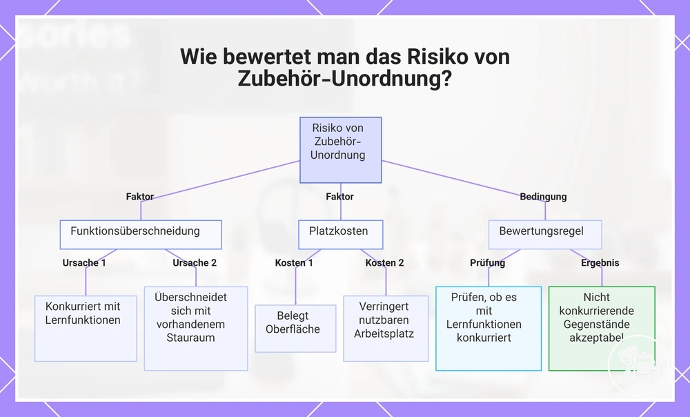 Wie bewertet man das Risiko von Zubehör-Unordnung?