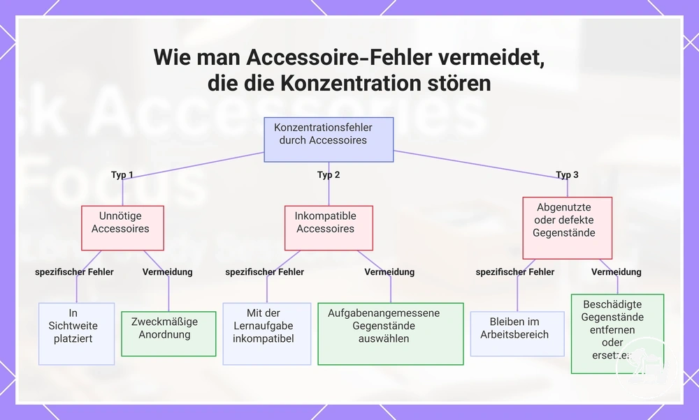 Wie man Accessoire-Fehler vermeidet, die die Konzentration stören