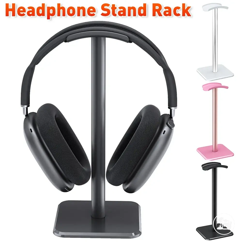 Aluminium alloy headphone stand for desktop headset storage