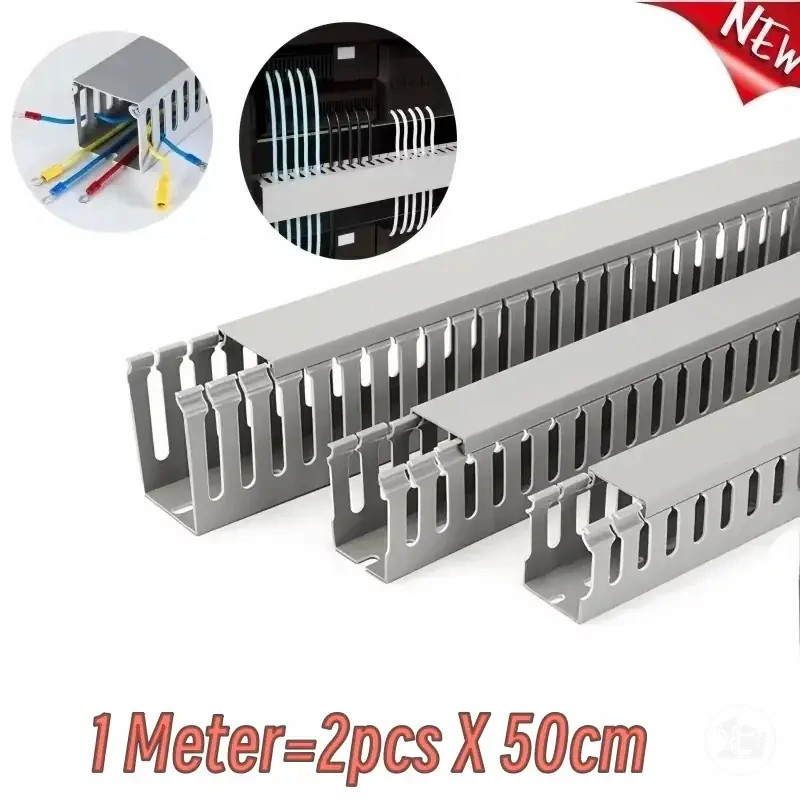 Kit de canaletas con tapa para ocultar cables de escritorio y ordenador