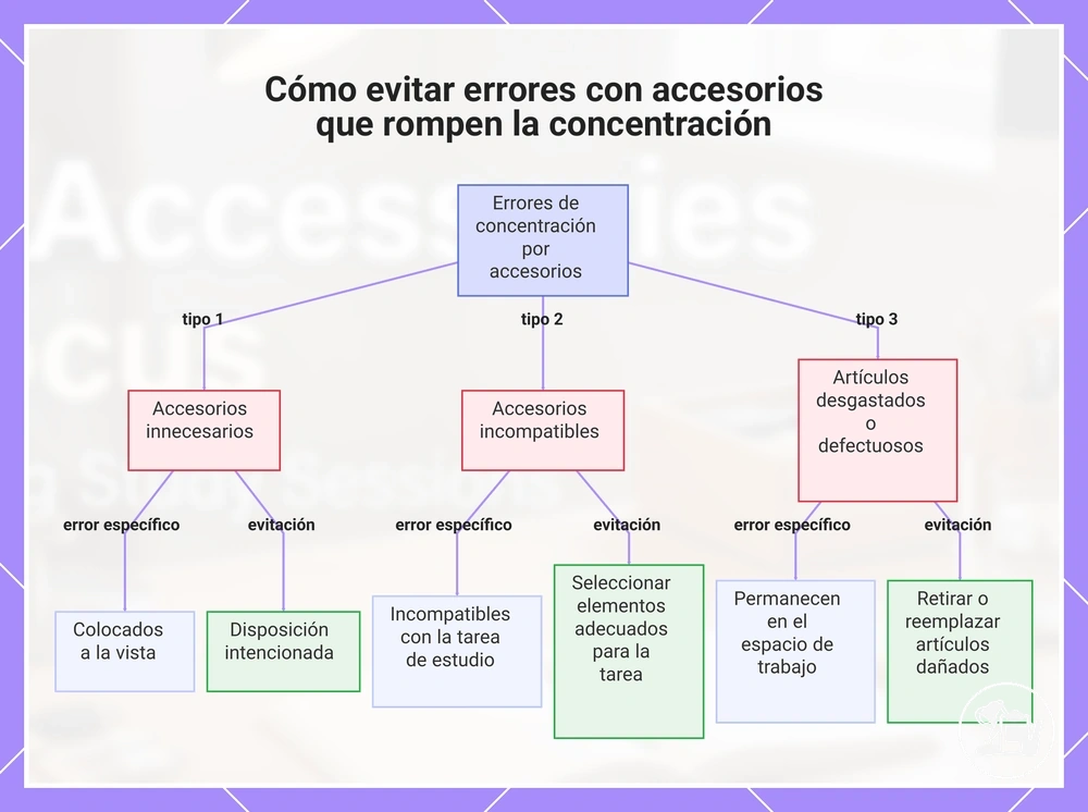 Cómo evitar errores con accesorios que rompen la concentración