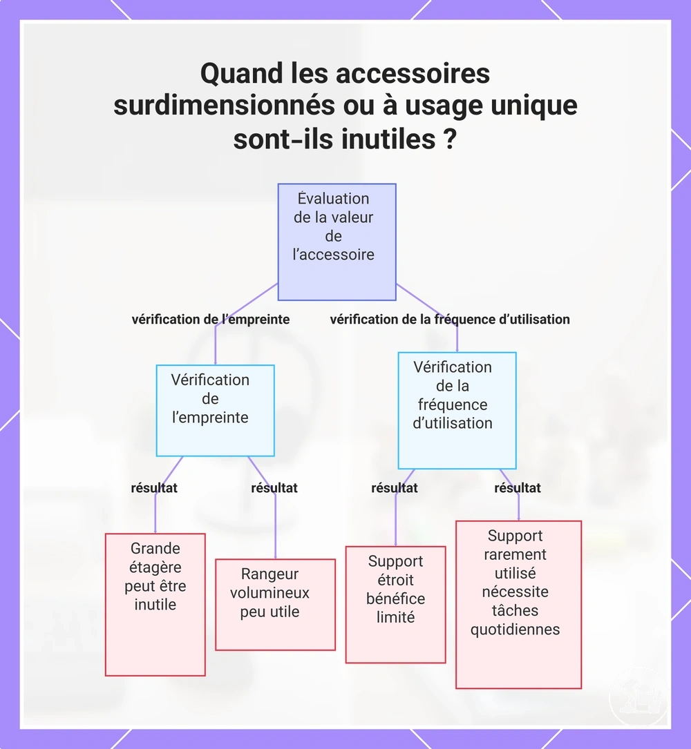 Quand les accessoires surdimensionnés ou à usage unique sont-ils inutiles ?