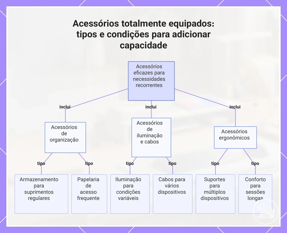 Acessórios totalmente equipados: tipos e condições para adicionar capacidade
