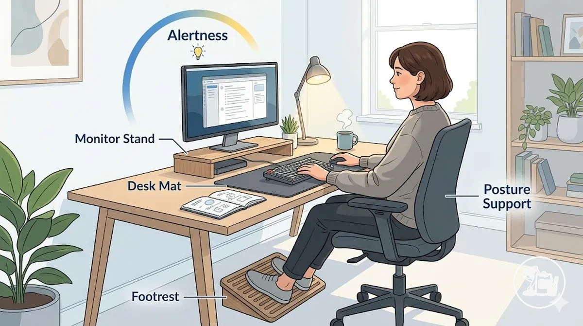 Konfor ve uyanıklığı destekleyen ergonomik araçlar