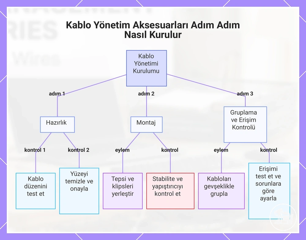 Kablo Yönetim Aksesuarları Adım Adım Nasıl Kurulur
