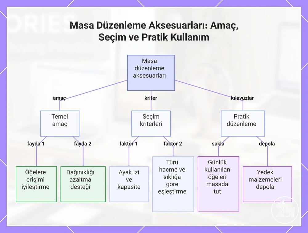 Masa Düzenleme Aksesuarları: Amaç, Seçim ve Pratik Kullanım