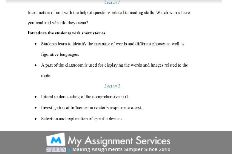 English Assignment Sample 5