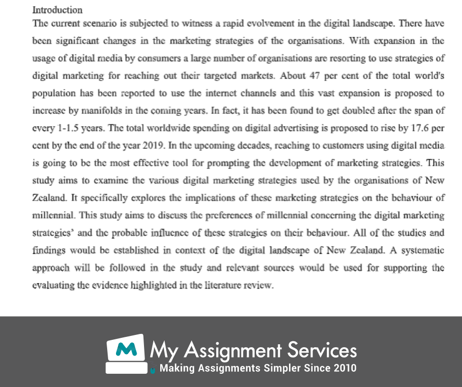 marketing case study assignment help UAE - Introduction