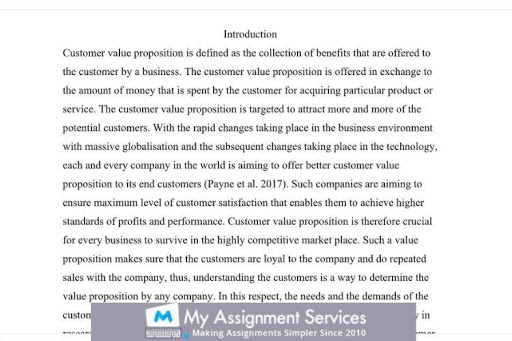 business research assignment introduction