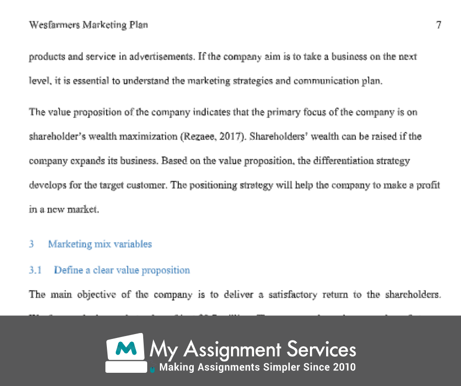 marketing management assignment plan uae